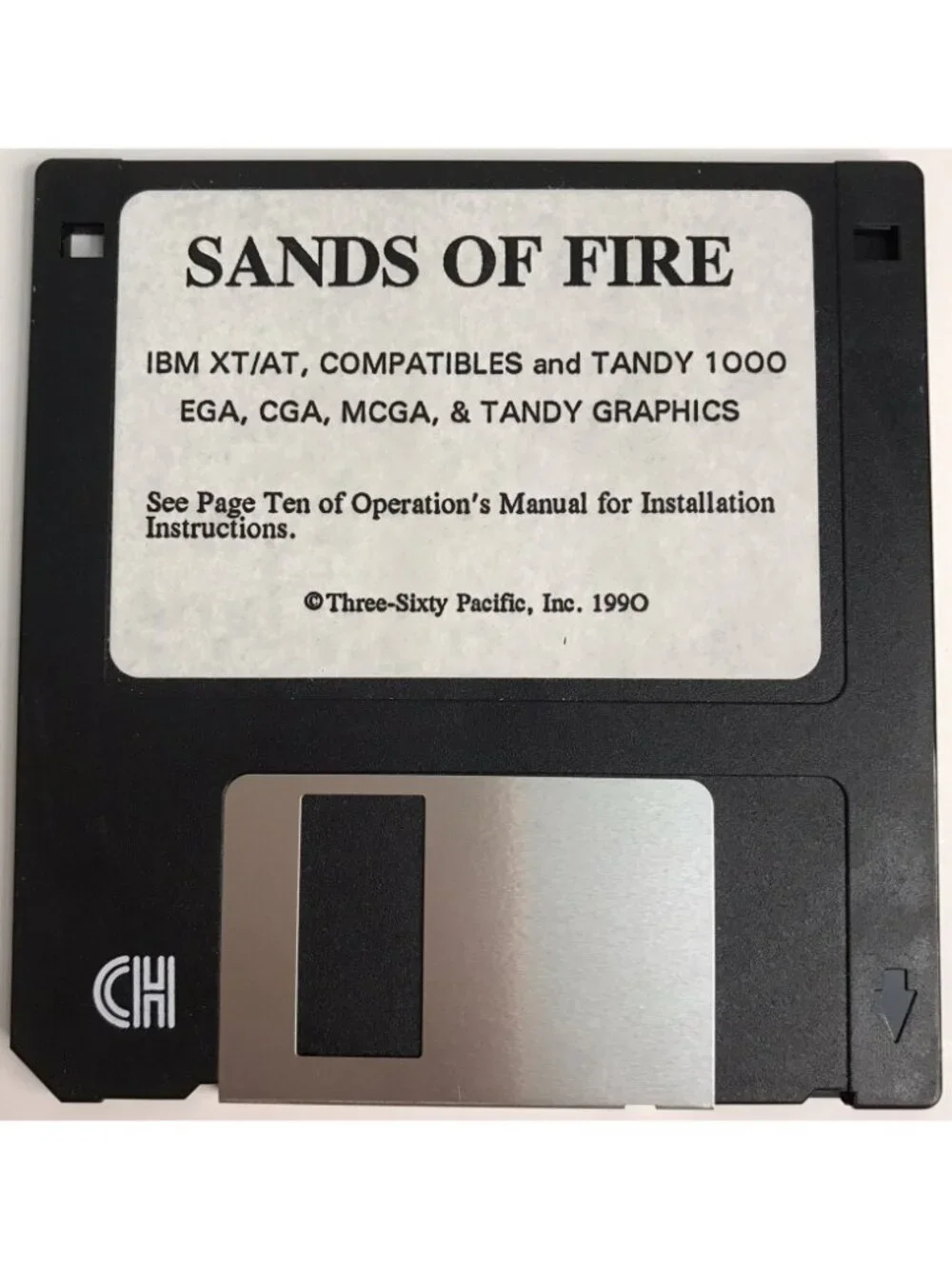 Sands of Fire WWII Game IBM PC XT/AT Tandy 1000/3000 Vintage 1989